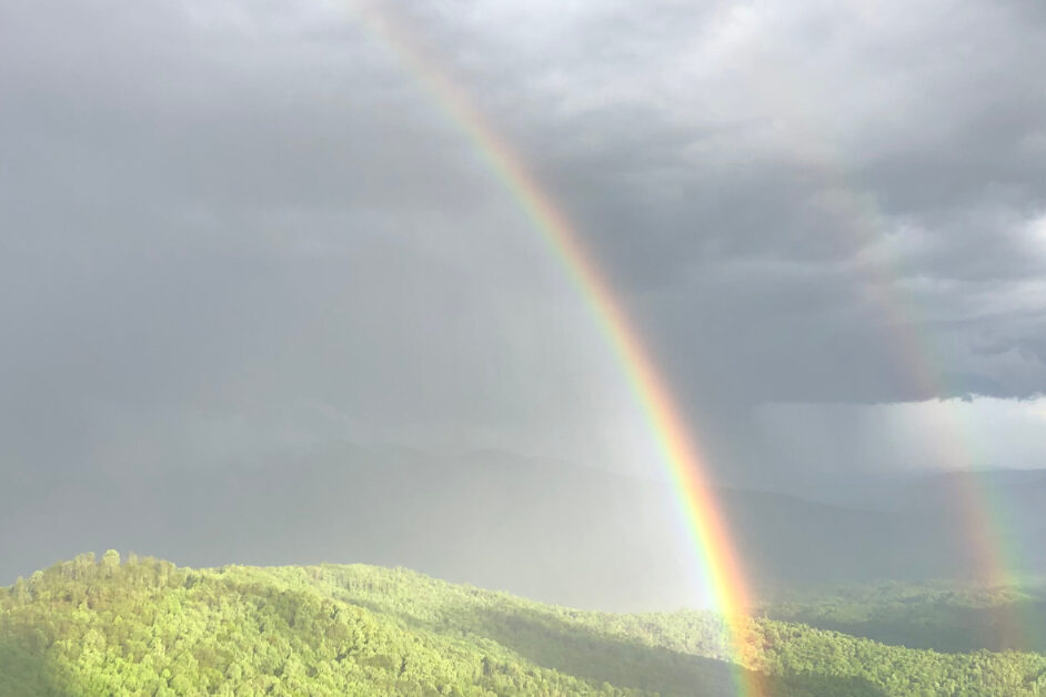 Double Rainbow Double rainbow representing the Two Sides of Trust